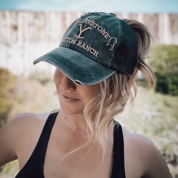 Yellowstone Dutton Ranch Ponytail Hat - Picture 4 of 5